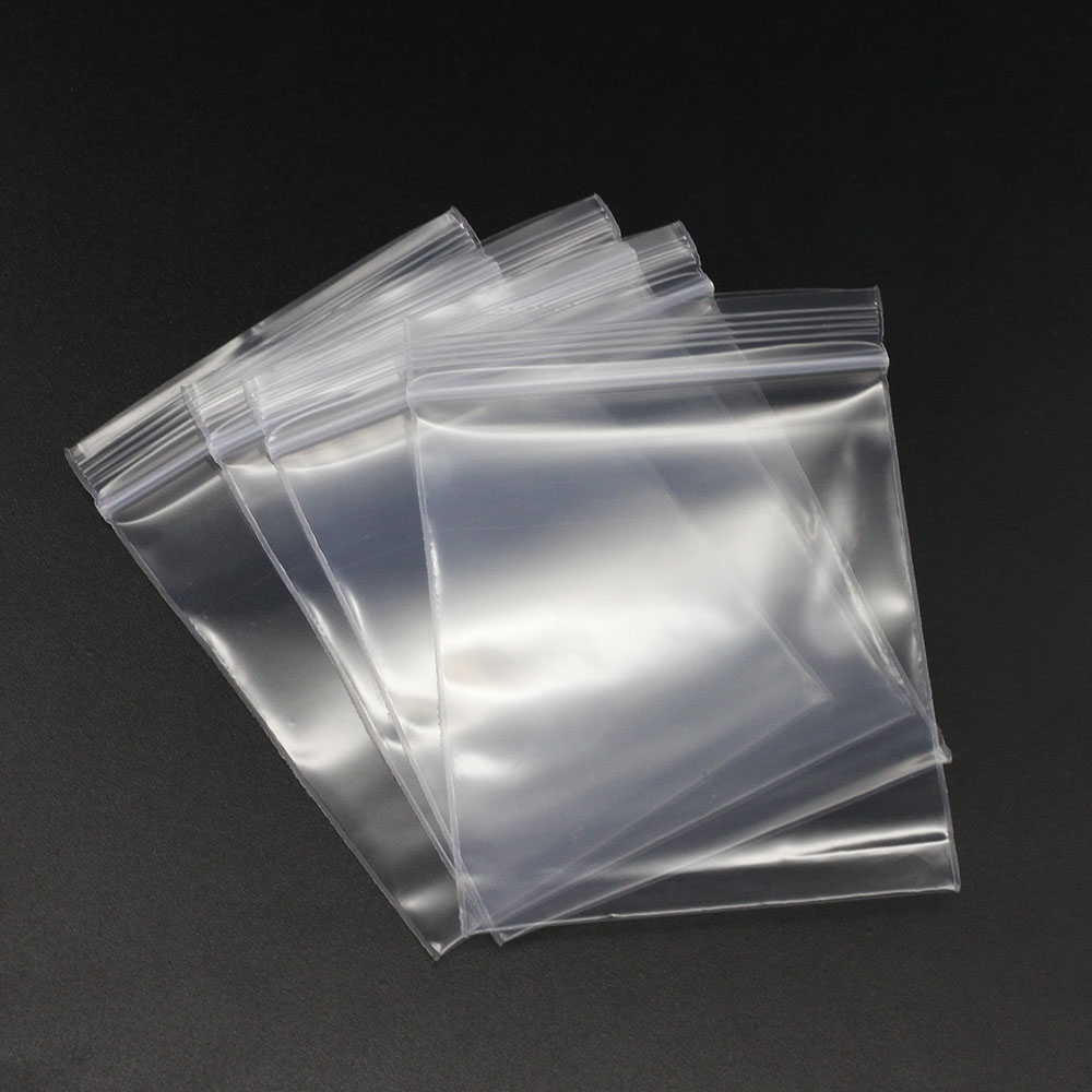 Luxury Ziploc Bags - 30-100pcs/bag 4*6/5*7/6*8/7*10/8*12cm Zipped Lock Reclosable Plastic