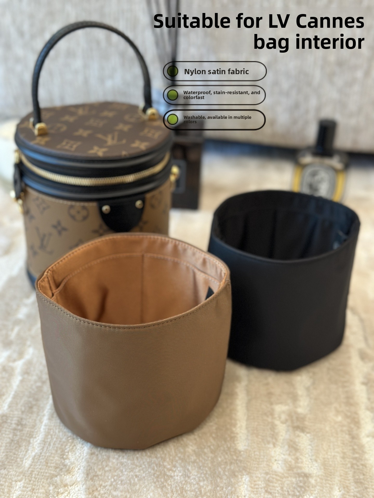 Luxury Bags Lv - Waterproof Nylon Silk Lightweight Storage Inner
