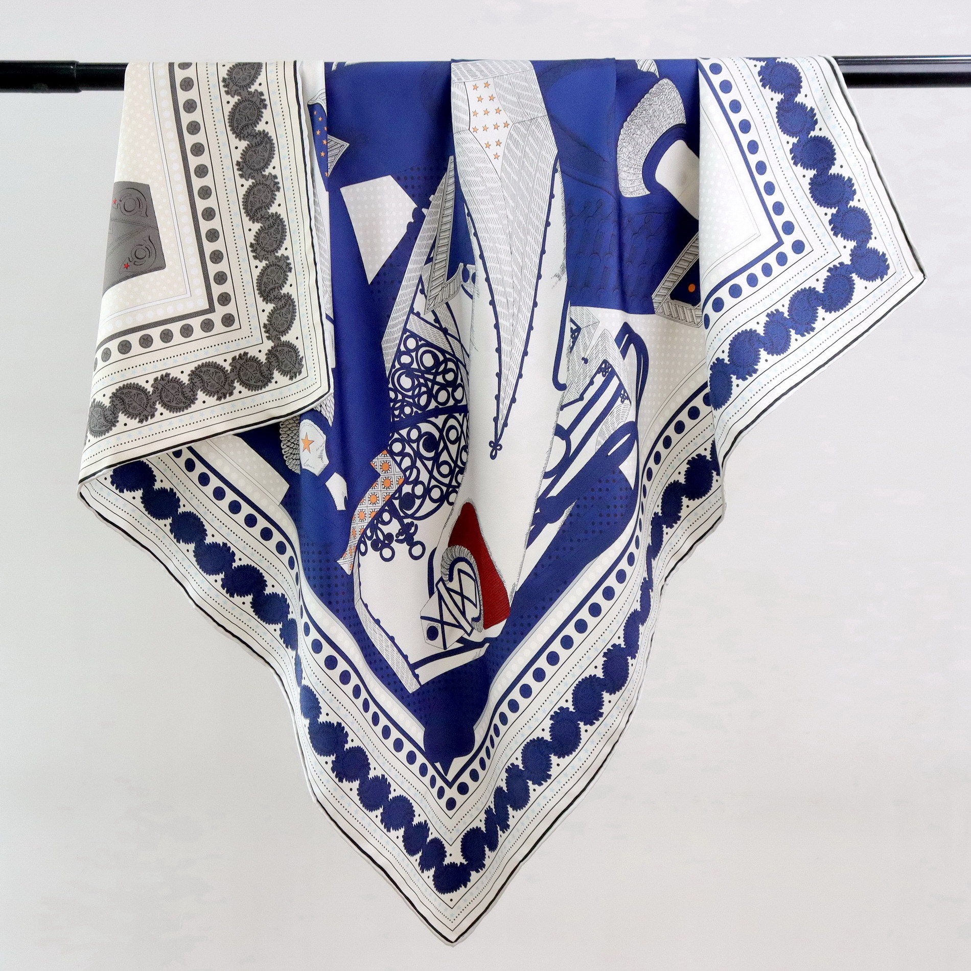 Luxury Bags For Summer - Two Faced 18MM Silk Scarf Women