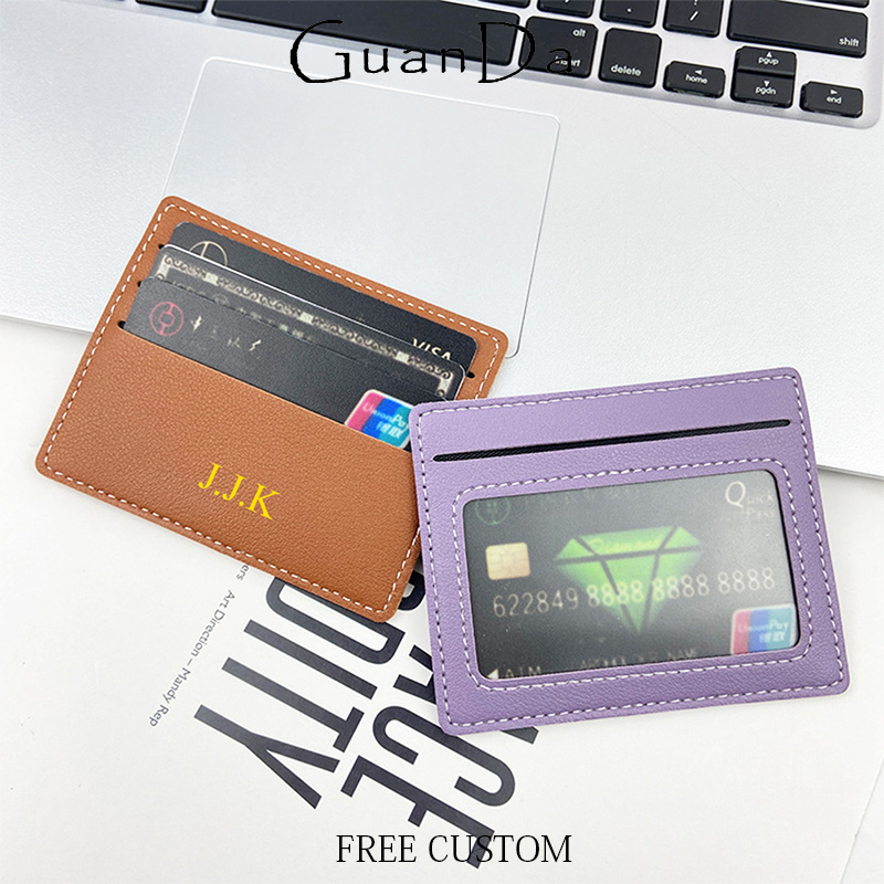 Luxury Bags In China Wholesale - Custom Name Slim ID Card Wallet