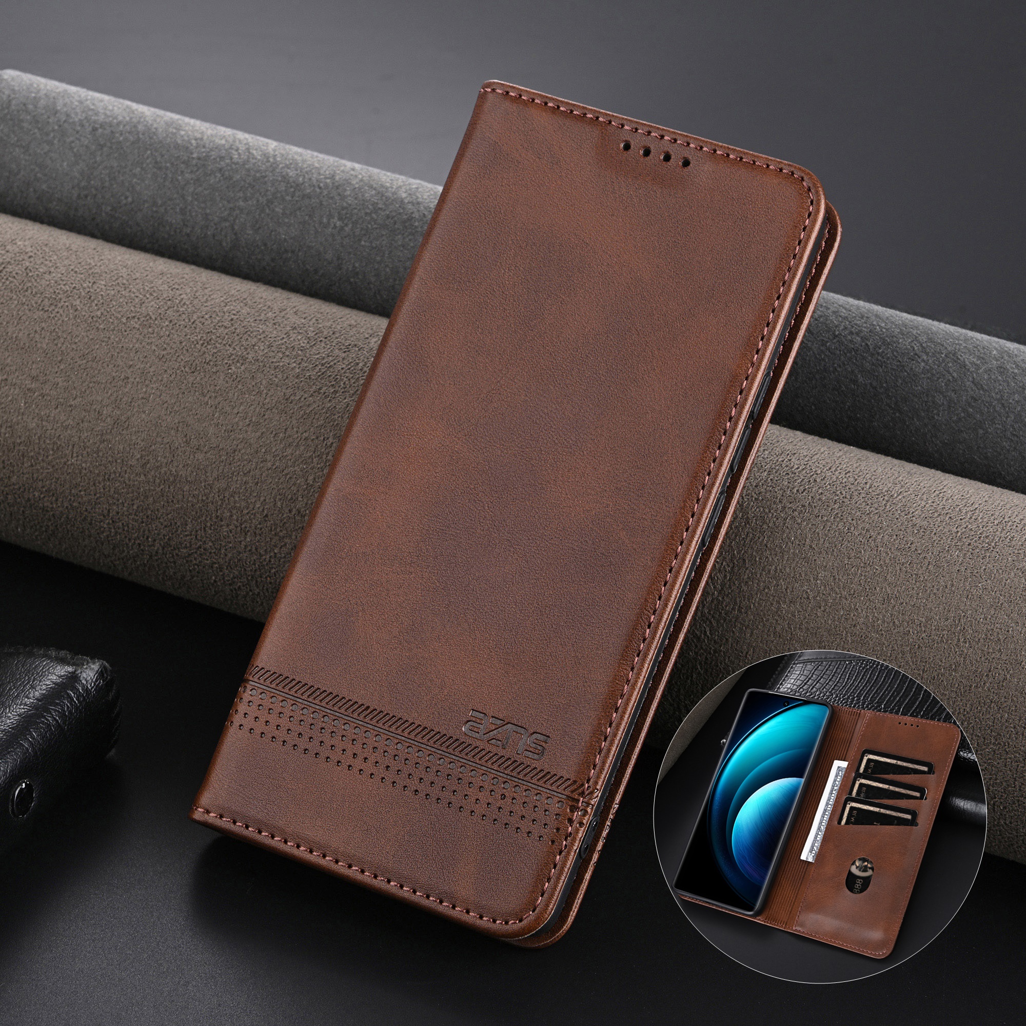 Luxury Bags & Leather Repair Of Atlanta Reviews - Business Flip Leather Phone Case for