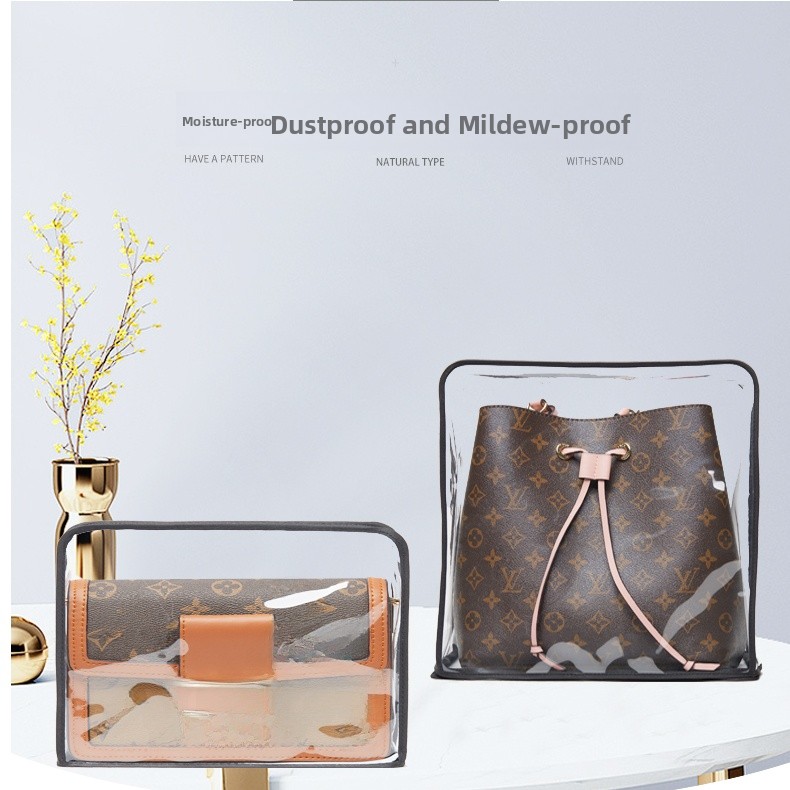 Luxury Bags Lv - Transparent LV Bag Storage Bag PVC