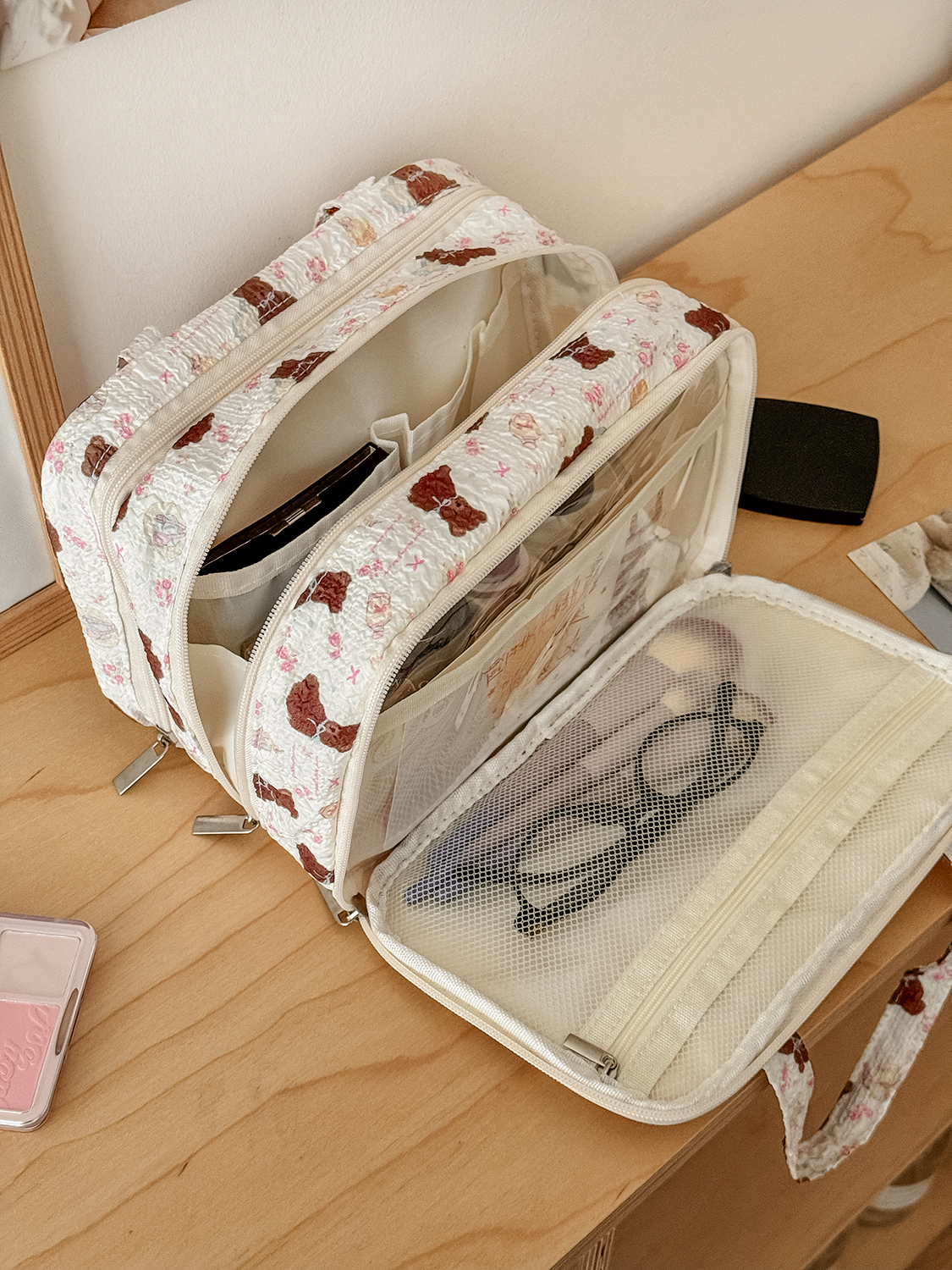 Airfriend Bear Makeup Bag Pouc - огляд і ціна Luxury Bags In China Wholesale