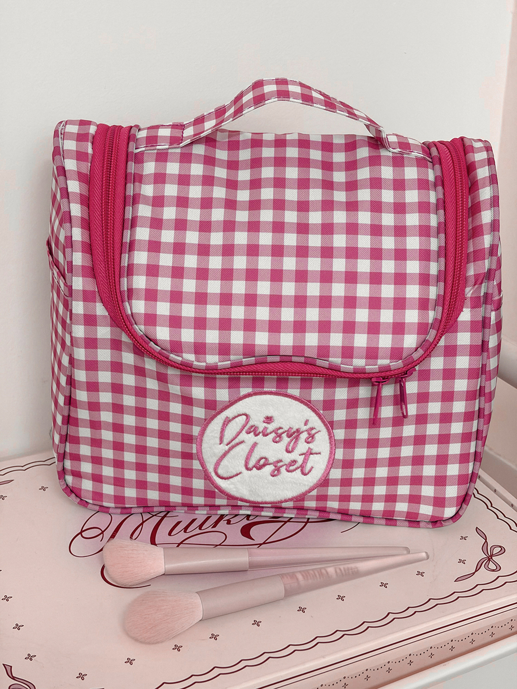 Airfriend Cute Grid Makeup Bag - огляд і ціна Luxury Bags In China Wholesale