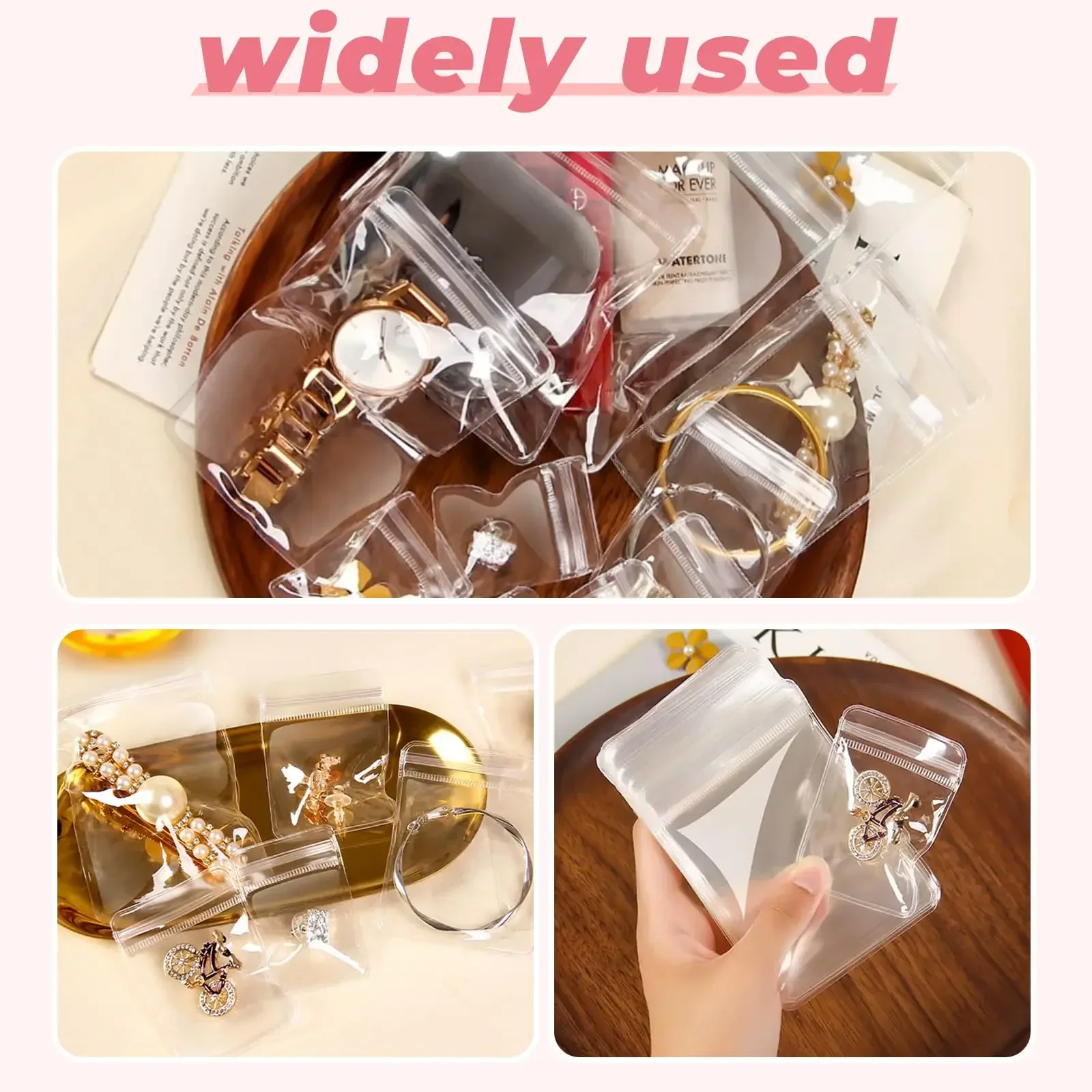 50pcs Jewelry Organizer Pouch  - огляд і ціна Luxury Ziploc Bags