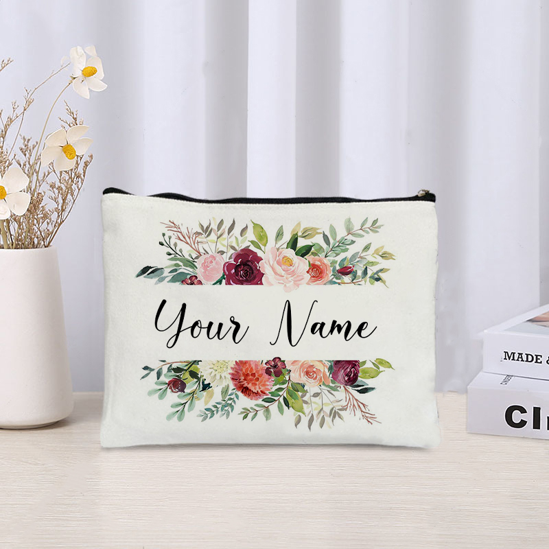 Custom Name Florals Travel Mak - огляд і ціна Luxury Ziploc Bags