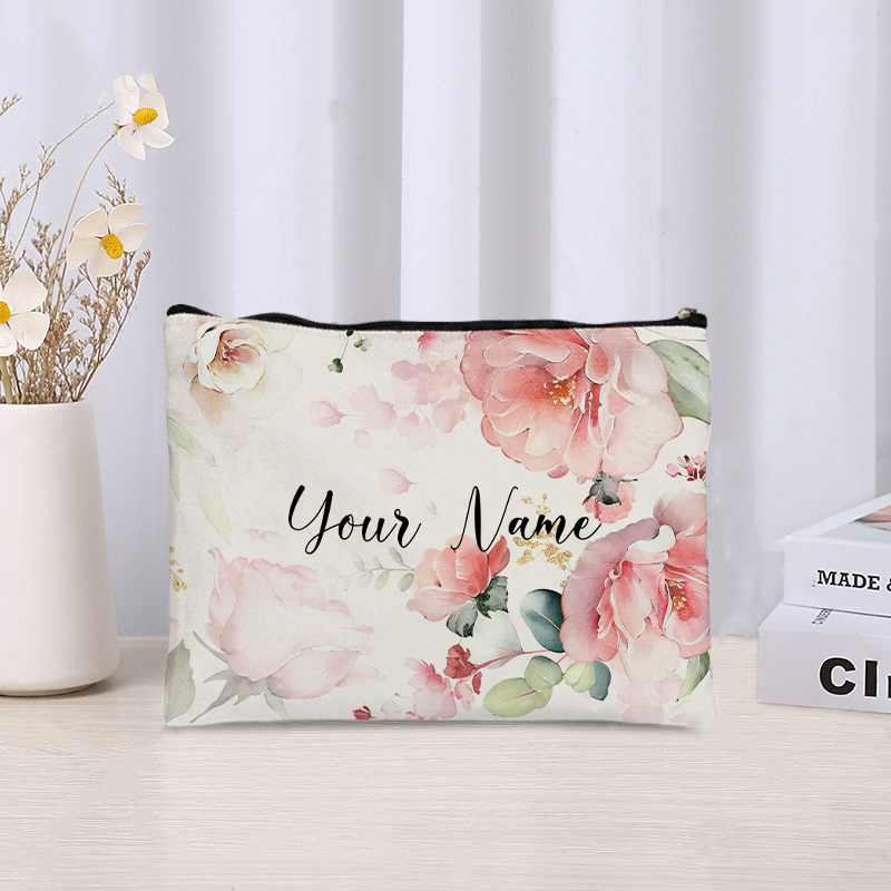 Custom Name Florals Travel Mak - огляд і ціна Luxury Ziploc Bags