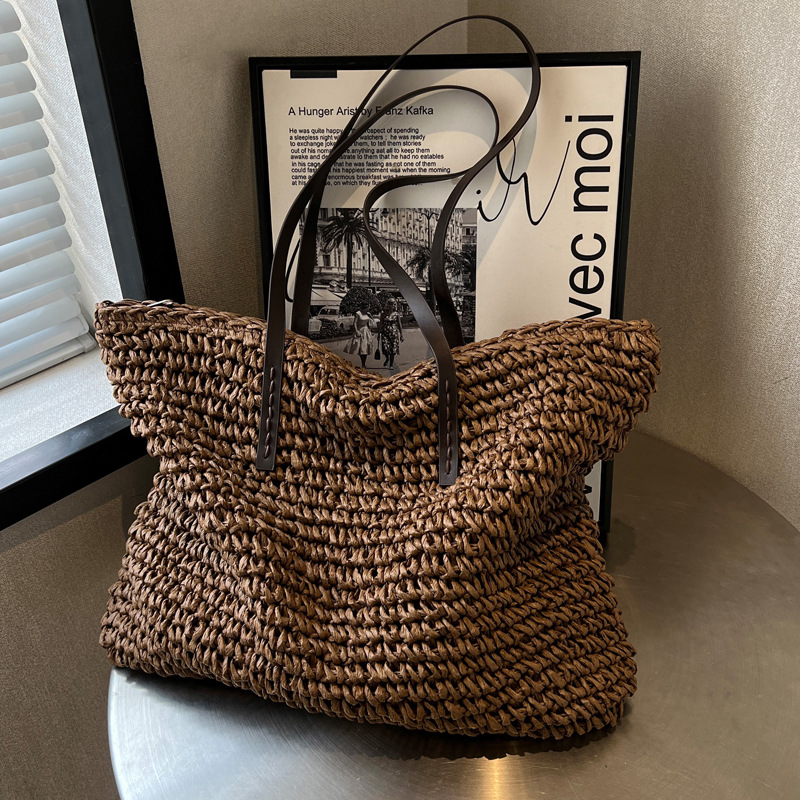 Straw Woven Tote Bags Casual L - огляд і ціна Luxury Bags For Summer