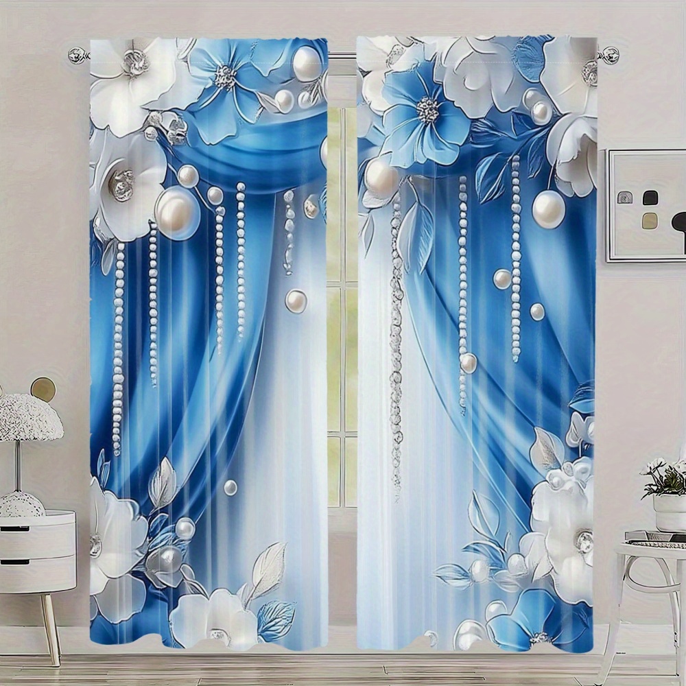 2PCS deep blue floral faux lux - огляд і ціна Luxury Bags Rating